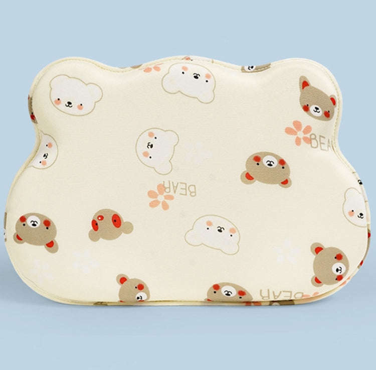 Baby Pillow Bear Styling Pillow Baby Memory Foam Cute Pillow(Yellow)