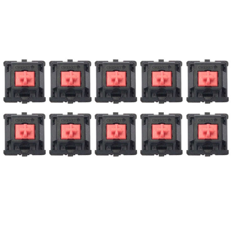 10PCS Cherry Shaft MX Switch Linear Mute Keyboard Shaft, Color: Mute Red Shaft