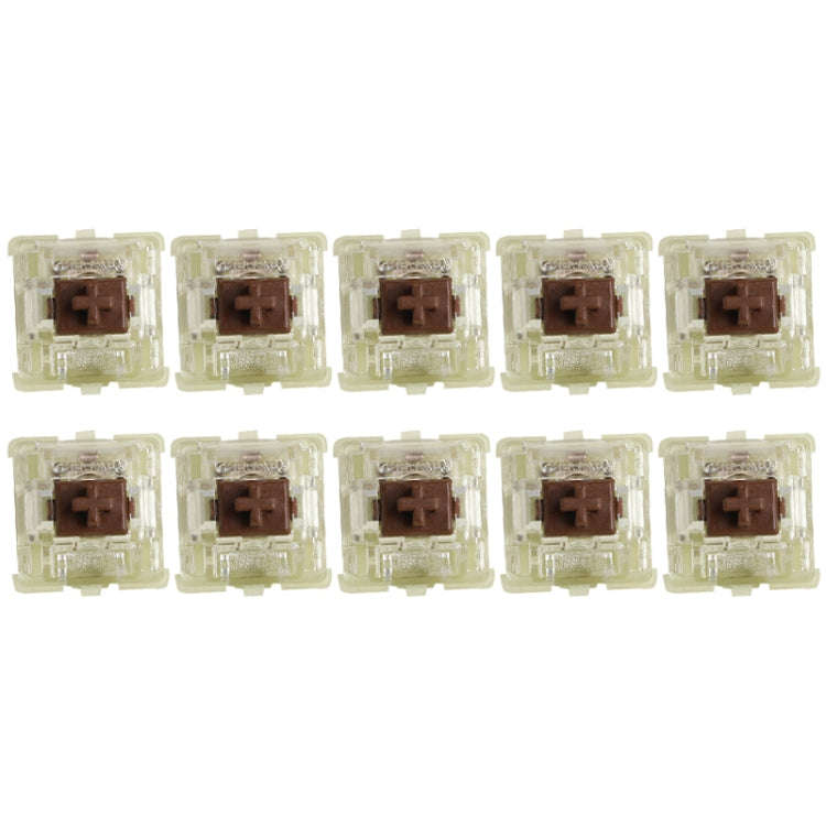 10PCS Cherry MX RGB Transparent Shaft Switch Mechanical Keyboard Triangular Shaft Body, Color: Te...