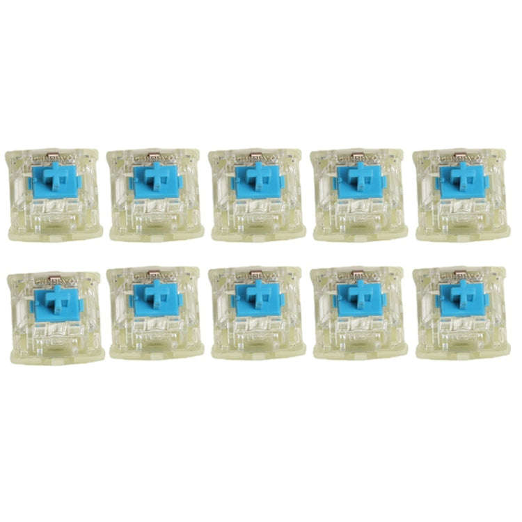 10PCS Cherry MX RGB Transparent Shaft Switch Mechanical Keyboard Triangular Shaft Body, Color: Gr...