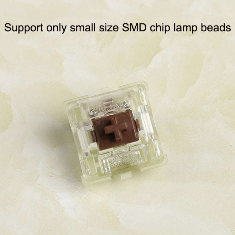 10PCS Cherry MX RGB Transparent Shaft Switch Mechanical Keyboard Triangular Shaft Body, Color: Gr...