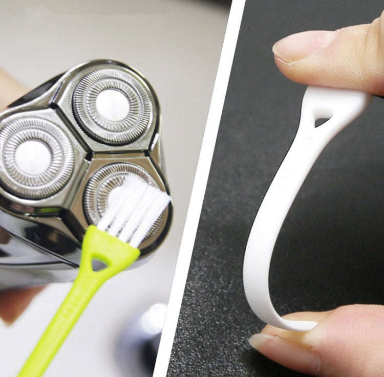 50 PCS Razor Brush Crevice Cleaning Brush Groove Brush Mini Small Brush(Random Color Delivery)