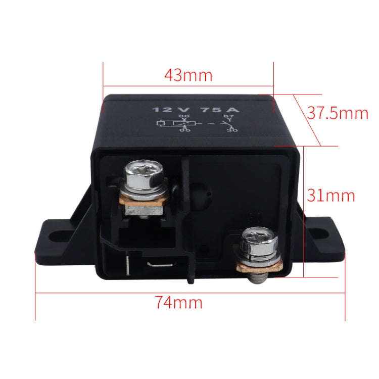 75A 12V24V 033200250 Forklift Relay Excavator Start Relay, Rated voltage: 12V
