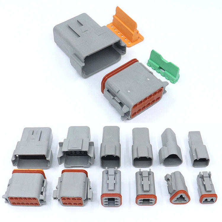 4 PCS DT04-2P / DT06-2S With Copper Car Waterproof Connector Conductive Connection Terminal