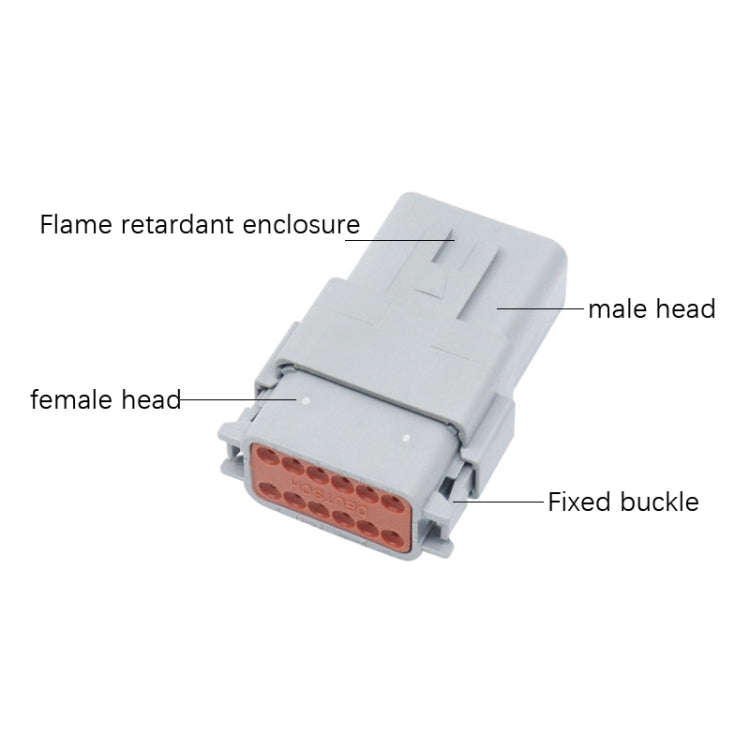 4 PCS DT04-2P / DT06-2S With Copper Car Waterproof Connector Conductive Connection Terminal
