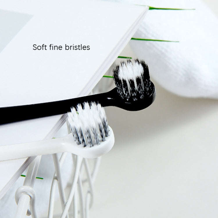 3 Boxes RAOYI Spiral Hair Couple Teeth Brush Small Round Head Adult Soft Hair Toothbrush(Black+Wh...