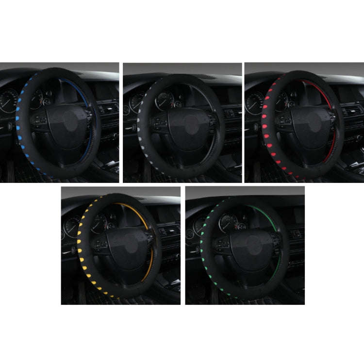 Sports Punched EVA Car Steering Wheel Cover, Size: 38cm(Blue)