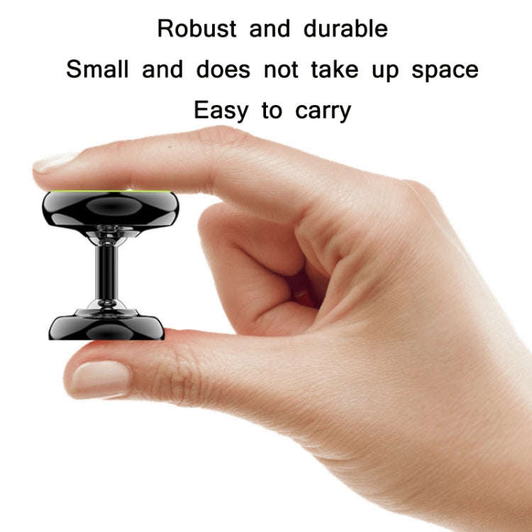Car Aluminum Alloy Magnetic Mobile Phone Holder, Colour: Black (Luminous)