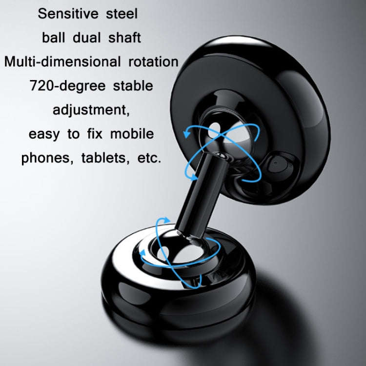 Car Aluminum Alloy Magnetic Mobile Phone Holder, Colour: Black (Luminous)