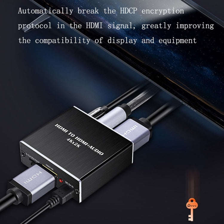 HDMI TO HDMI+AUDIO Audio Separator(Black)