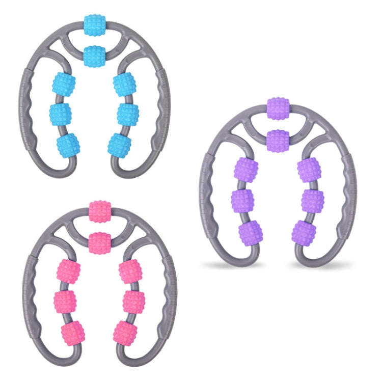 Eight Round Yoga Training Roller Ring-Shaped Leg Massager(Blue)