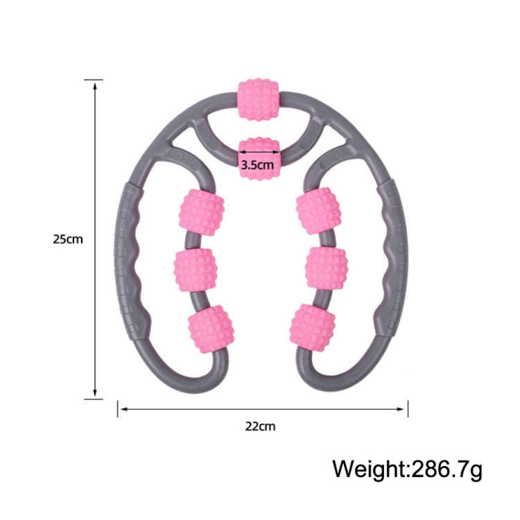Eight Round Yoga Training Roller Ring-Shaped Leg Massager(Blue)