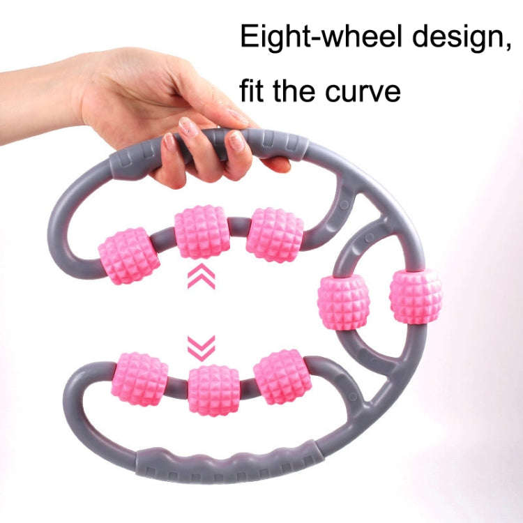 Eight Round Yoga Training Roller Ring-Shaped Leg Massager(Blue)
