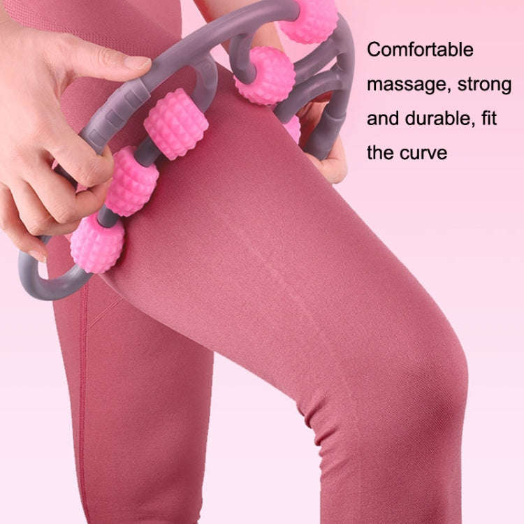 Eight Round Yoga Training Roller Ring-Shaped Leg Massager(Blue)