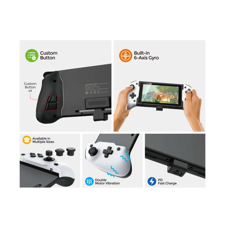 DOBE TNS-1201 In-line Switch OLED Game Console Dedicated Gamepad Storage Bag Set
