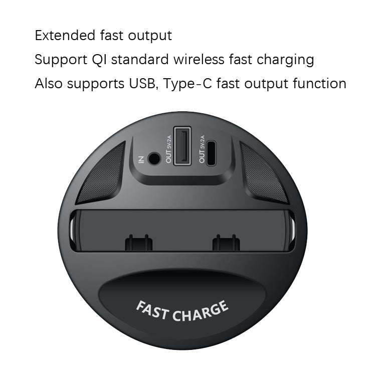 Car Cup 4 In 1 Wireless Charger Support 15W/10W/7.5W/5W Wireless Charging(X13)