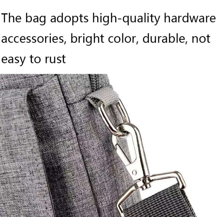 Multifunctional Wear-resistant Shoulder Handheld Laptop Bag, Size: 13 - 13.3 inch(Gray)