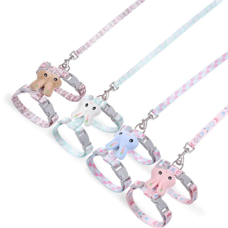 Rabbit Head Type Anti-breakaway Adjustable Cat Leash, Size: Small Suitable for Within 3kg(Pink)