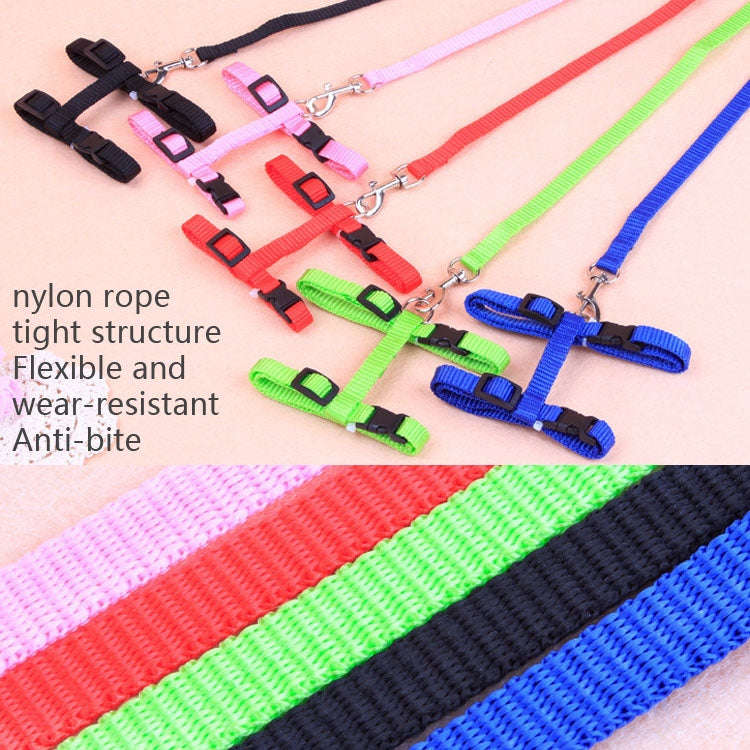 I-shaped Nylon Cat Leash Pet Chest Strap(Blue)