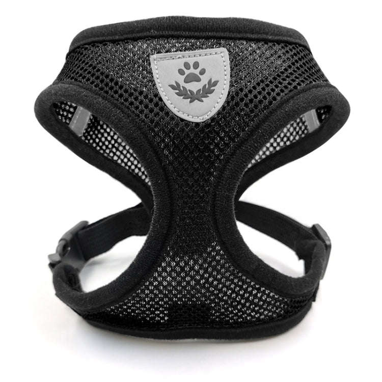 Pet Chest Strap Small Medium Dog Cat Breathable Dog Walking Vest, Size: S Chest Back(Black)