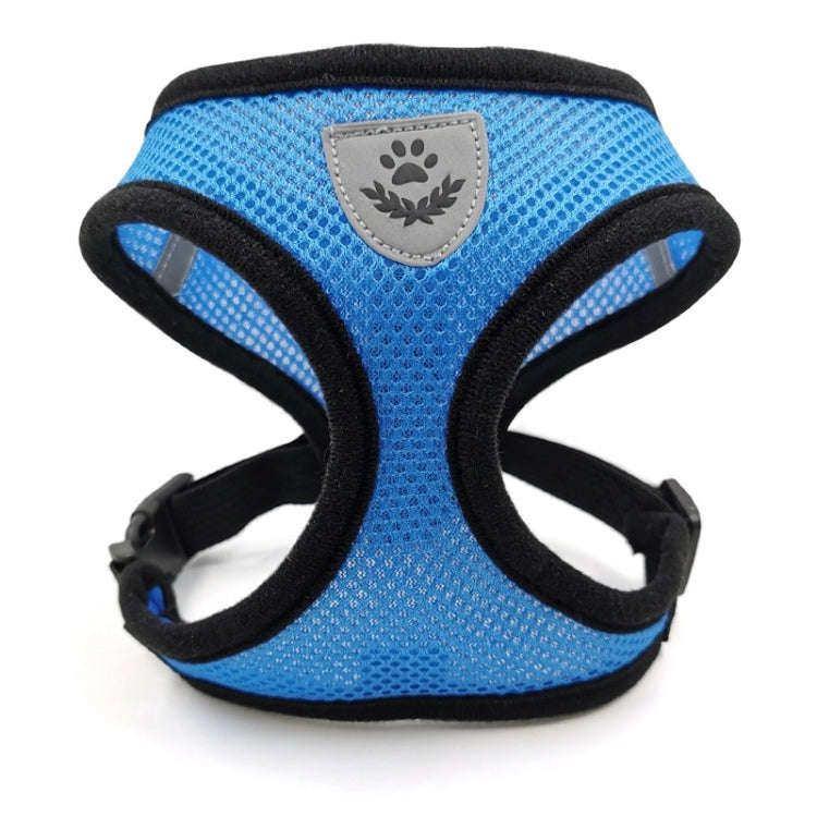 Pet Chest Strap Small Medium Dog Cat Breathable Dog Walking Vest, Size: S Chest Back(Blue)