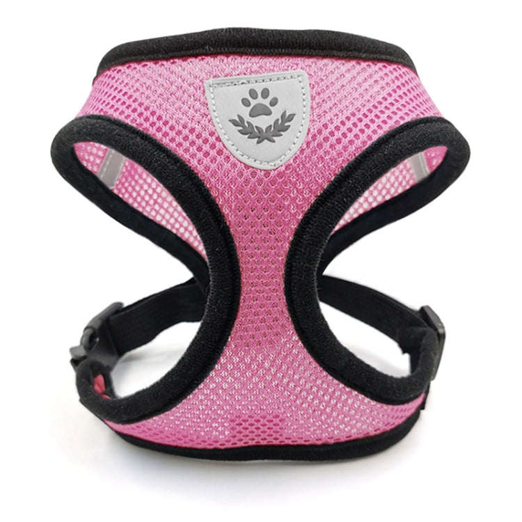 Pet Chest Strap Small Medium Dog Cat Breathable Dog Walking Vest, Size: S Chest Back(Pink)