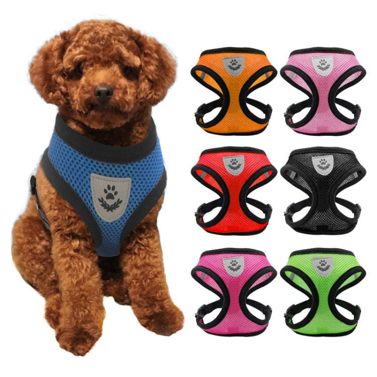 Pet Chest Strap Small Medium Dog Cat Breathable Dog Walking Vest, Size: S Chest Back(Orange)