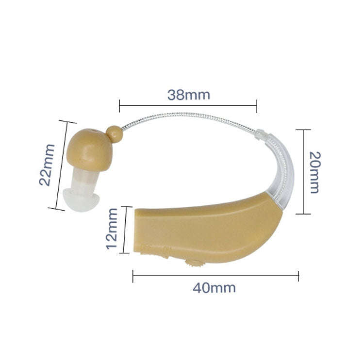 Elderly Use Can Charge Sound Amplifier Hearing Aid, Specification: US Plug(Blue Double Machine+Wh...