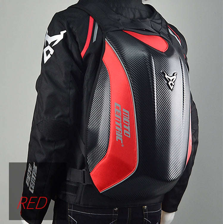 MOTOCENTRIC 11-MC-0077 Motorcycle EVA Turtle Shell Shape Riding Backpack(Red)