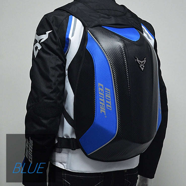 MOTOCENTRIC 11-MC-0077 Motorcycle EVA Turtle Shell Shape Riding Backpack(Blue)