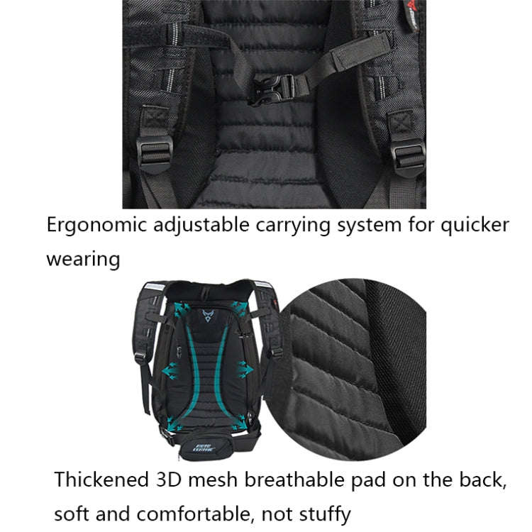 MOTOCENTRIC 11-MC-0077 Motorcycle EVA Turtle Shell Shape Riding Backpack(Black)