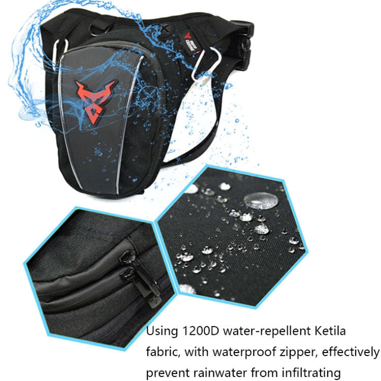 MOTOCENTRIC 11-MC-0105 Motorcycle Riding Leg Bag Waist Bag(Blue)