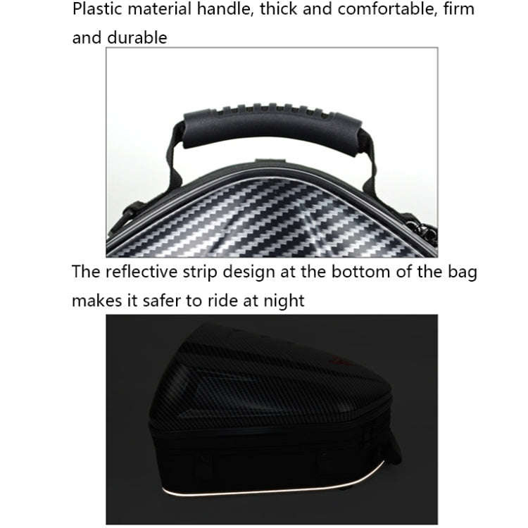 MOTOCENTRIC 11-MC-0113 Outdoor Riding Motorcycle Rear Seat Bag(Gray)