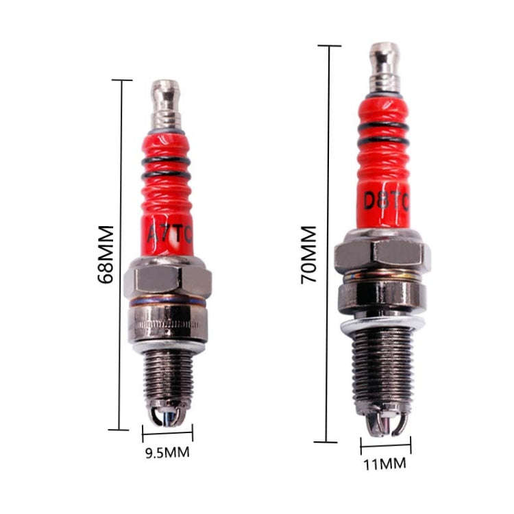 Motorcycle Spark Plug 125 150 Pedal Bend Beam Boost Car Universal(A7TC)