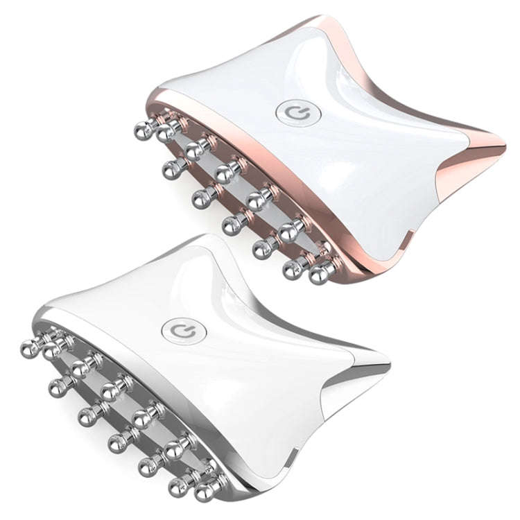 SM-2102 EMS Color Light Meridian Dredging Scraping Massager(White Gold)