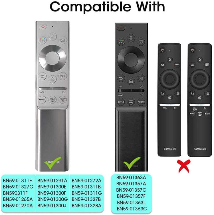 TV Remote Control Silicone Cover for Samsung BN59 Series(Black)