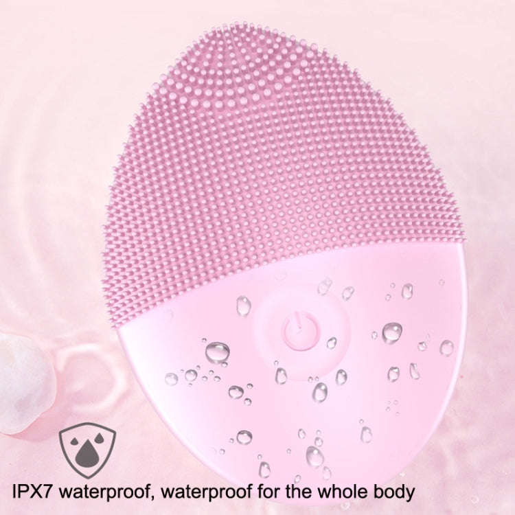 Mini Silicone Cleansing Instrument Washing Face Brush(Blue)