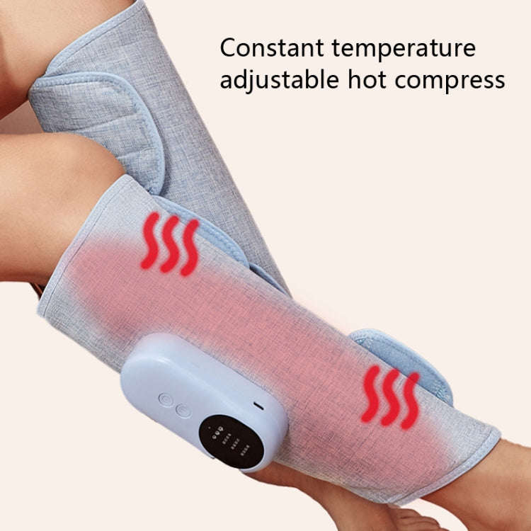 Home Constant Temperature Wireless Leg Massage, Style: Gray Single Hot Compress+Air Pressure+Vibr...
