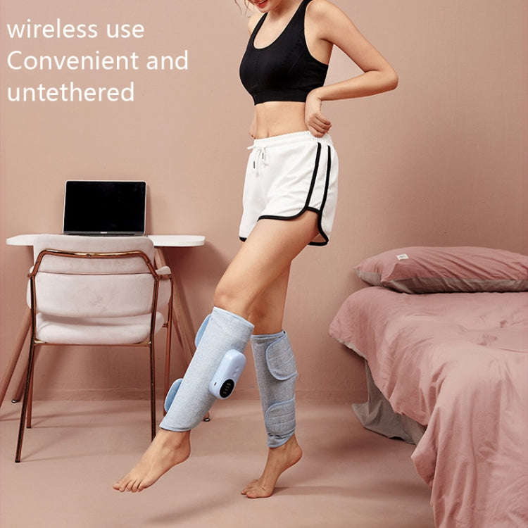 Home Constant Temperature Wireless Leg Massage, Style: Gray Double Hot Compress+Air Pressure
