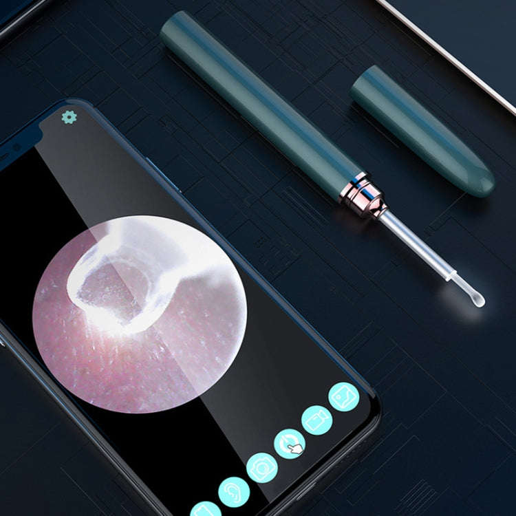 TES02 WIFI High-definition Intelligent Visual Ear Scoop(Ink Green)