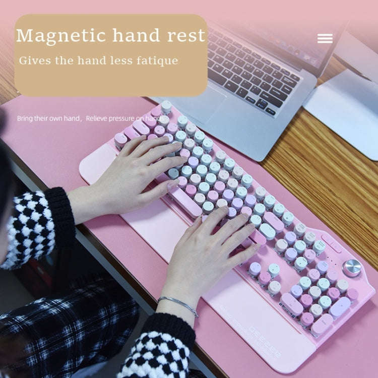 Mofii GEEZER G7 107 Keys Wired / Wireless / Bluetooth Three Mode Mechanical Keyboard, Cable Lengt...