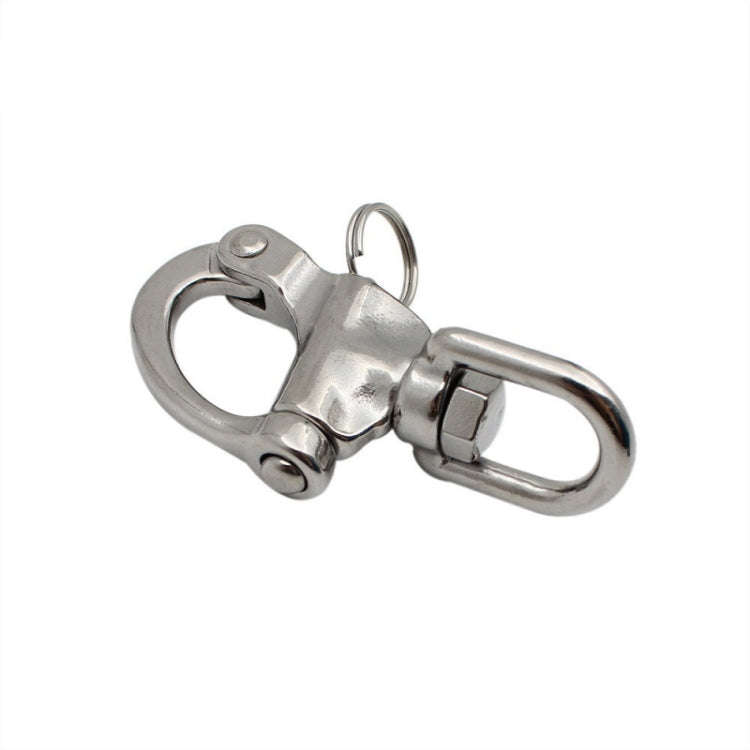 Yachting Sailing Stainless Steel Coil Type Rotary Spring Shackle, Specification: 70mm