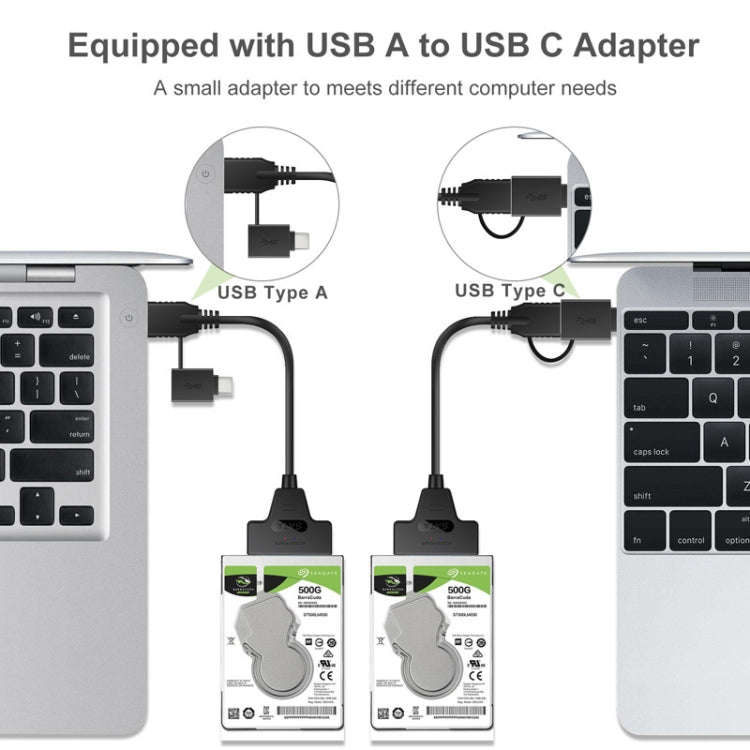 T10 USB3.1 To SATA Easy Drive Cable Hard Drive Adapter Cable