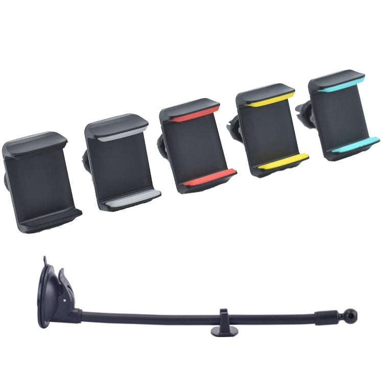 Suction Cup Long Soft Hose Windshield Car Mobile Phone Clip Bracket(Black Box Packaging)