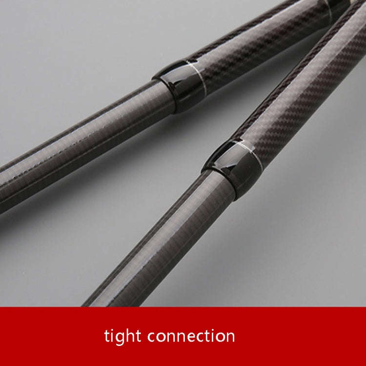 Telescopic Carbon Lure Rod Short Section Fishing Casting Rod, Length: 2.4m(Curved Handle)