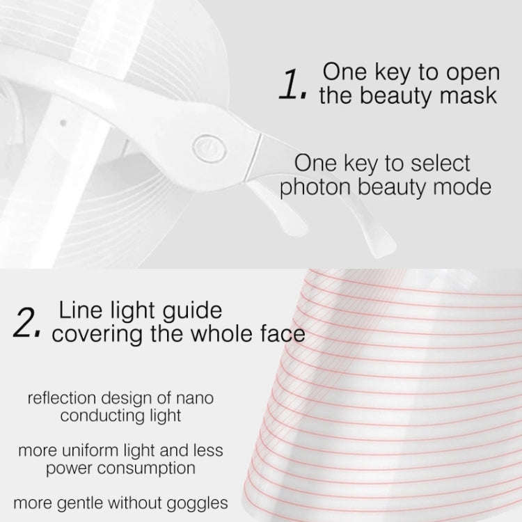 LED IPL Photon Beauty Skin Rejuvenation Instrument, Specification: 908 Three Color(White)