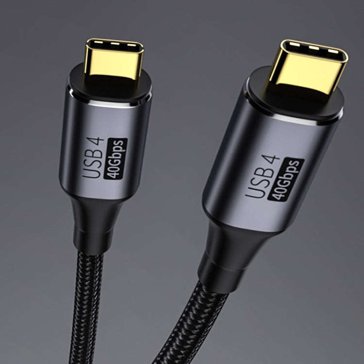 PD 100W Type-C to Type-C Fast Charging Nylon Braided Cable, Model: 0.3 m