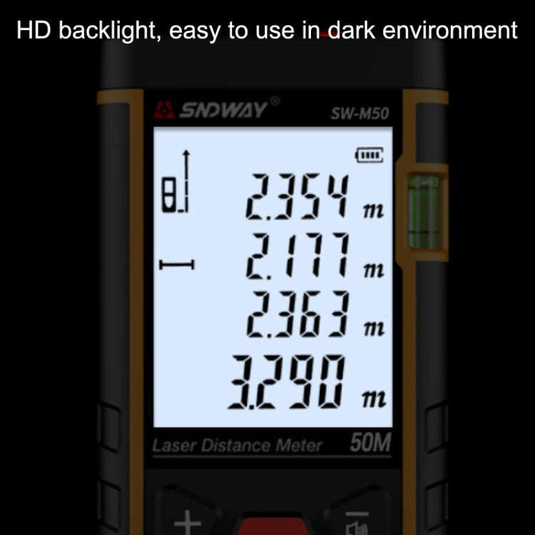 SNDWAY SW-M70 Laser Distance Meter Infrared Measuring Instrument, Distance: 70m