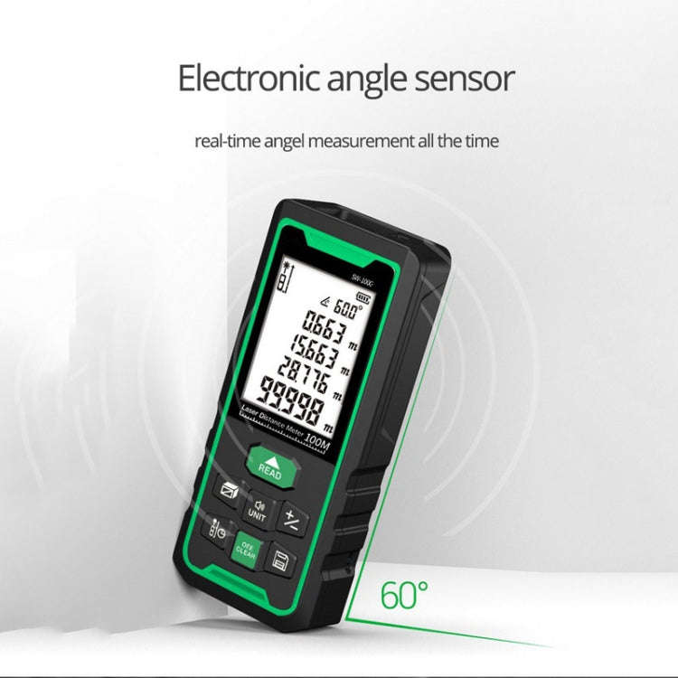 SNDWAY SW100G High-precision Indoor and Outdoor Green Laser Rangefinder, Distance: 100m