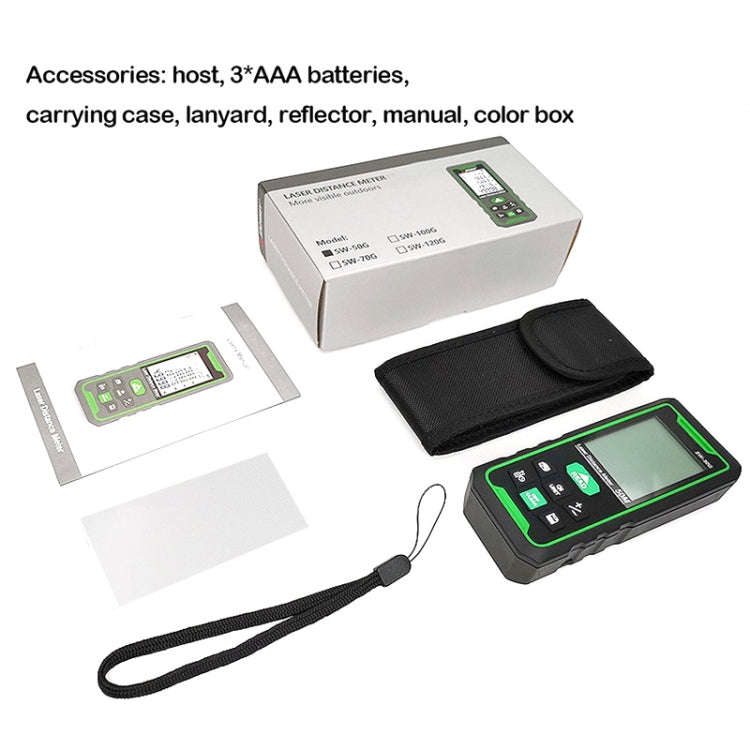 SNDWAY SW100G High-precision Indoor and Outdoor Green Laser Rangefinder, Distance: 100m